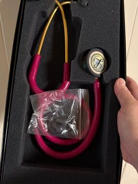 Luxury Pink & Gold Stethoscope with Branded Chestpiece